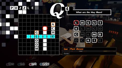 Crossword puzzle persona 5 - Mar 31, 2020 · In Persona 5 Royal, you can pick up a crossword puzzle on the table in LeBlanc. Here are the answers to the first 25 crossword answers in Royal. Gain Knowledge in LeBlanc without wasting... 